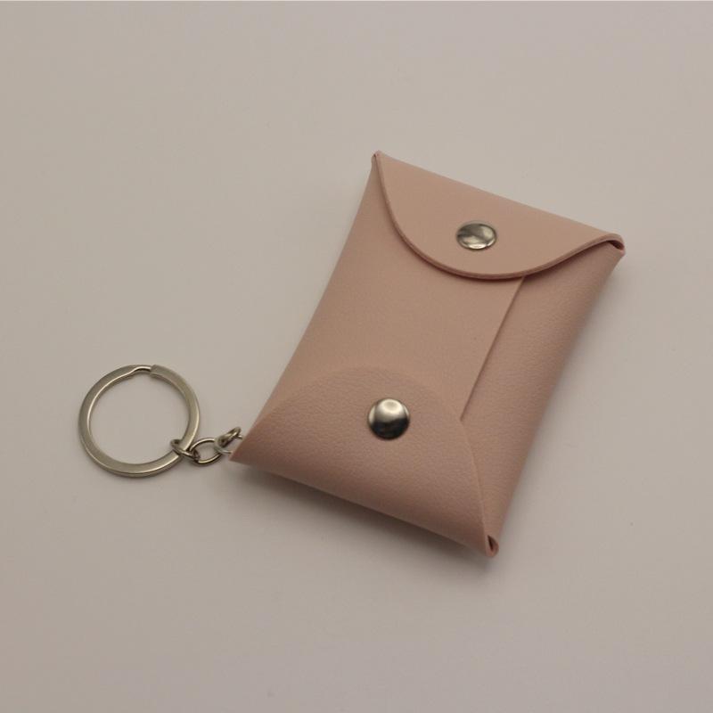 Cute Personalized Card Holder & Coin Purse with Keychain and Snap Closure - Logo Printing Available