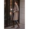 XWI Women's French Lapel Double-Sided Wool Coat
