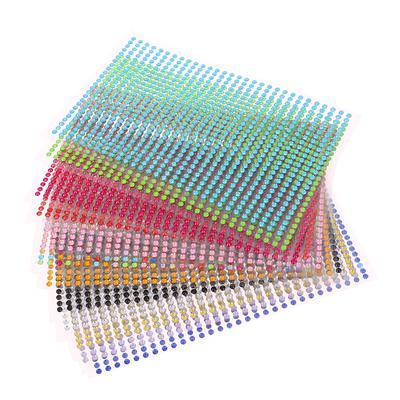 750 stk diamantklistremerke selvklebende dekal akryltatovering