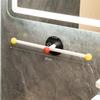 1Pcs Wall Mounted Towel Rack Punch Free Saving Space Shoes Rack Waterproof Bath Towel Hanger Bathroom
