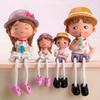Family Set Decorative Showpiece | Polyresin Hanging Legs Statues |