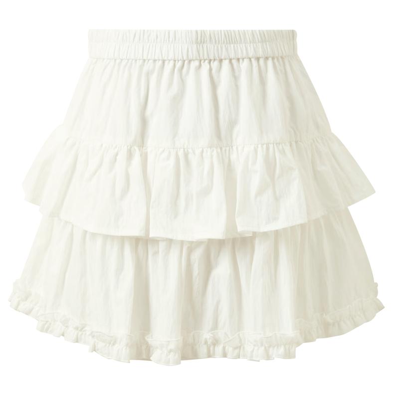 SanCai 2026 Spring Ballet-Style Lyocell A-Line Mini Skirt S