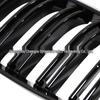 Compatible with BMW 3 Series Coupe E92 E93 Early M3 Front Grille - Gloss or Matte Black Double-Line Design