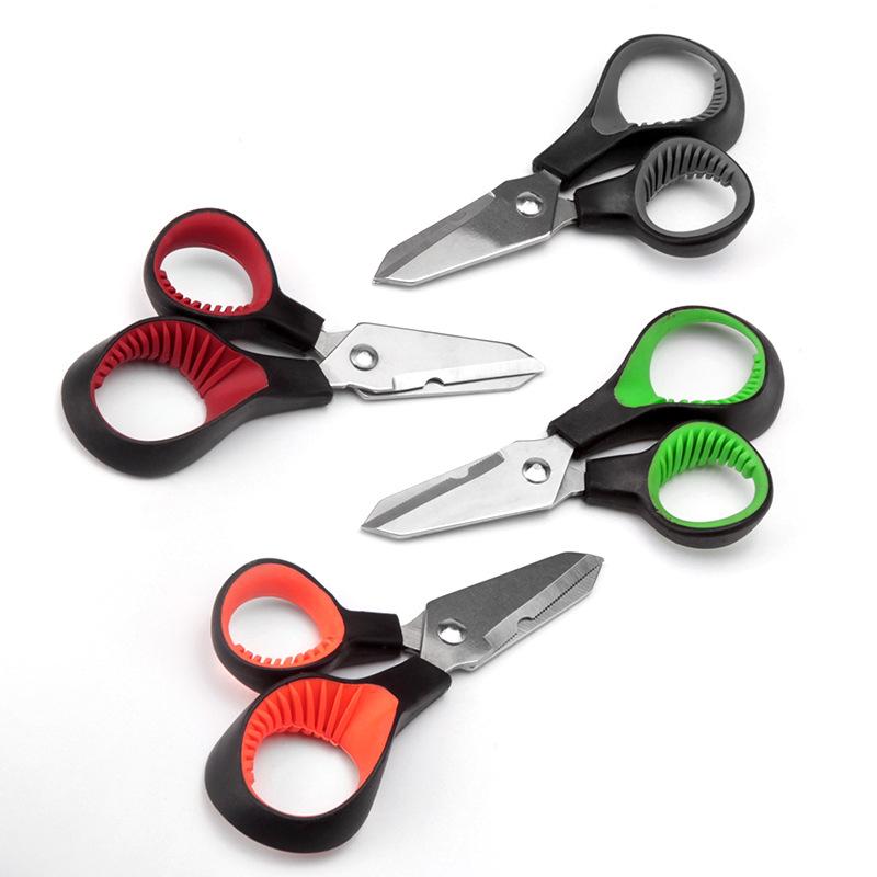 Stainless Steel Outdoor High Horsepower Multifunctional Fishing Line Scissors Sea Catch Fish Accessories Supplies Cutting Tools
