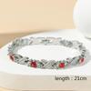 European & American Fashion Magnetic Bracelet with Colored Diamonds - Trendy, Versatile, and Cool Women's Bangle