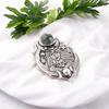 Natural Moss Agate Gemstone 925 Sterling Silver Handcrafted Jewelry Pendant1.63" CP-22-43