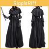 Stylish Women's Plague Doctor Outfit With Eye-catching Beak Mask For Festivals