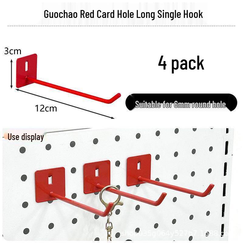 Pegboard Wall Organizer with Hooks - No-Drill Storage Rack for Entryway or Study Room.