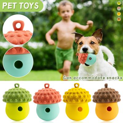 Pet  Toys Pet Ball Food Grade Silicone Slow Food Leakage Ball