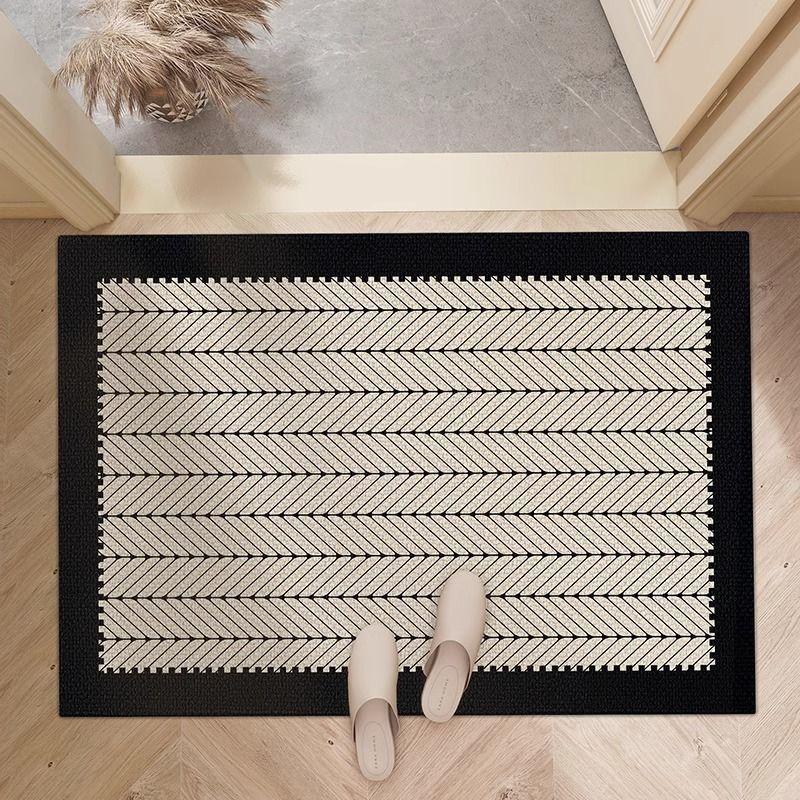 Modern Simple Diatom Mud Floor Mat Bathroom Absorbent Quick-drying Foot Mat Household Porch Wear-resistant Anti-slip Floor Mat