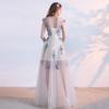Abendkleid neue Mode kleines Kleid schmales Kleid langes kurzes schmales Kleid Brautjungfernkleid
