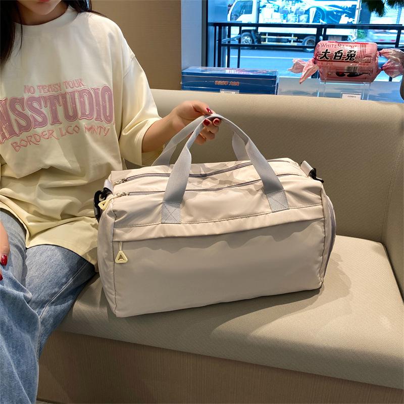 Waterproof Travel Bag with Logo, Large Capacity, Dry/Wet Separation, Shoe Compartment, Lightweight for Business Trips and Fitness.