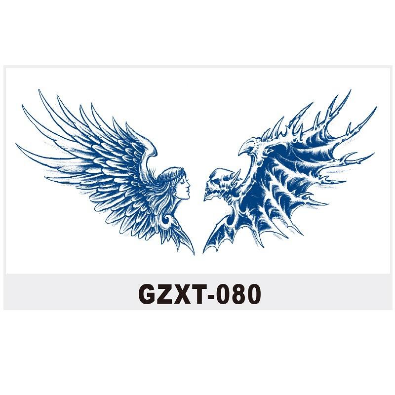 Herbal Tattoo Sticker Large Pattern Chest Sticker Juice Sticker Can'T Be Washed Off Semi-Permanent Water Transfer Gzxt