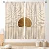Gradient Mandala Flower Purple Blue Starry Galaxy Blackout Rod Pocket Curtain Boho Mystic Elegant Bedroom Rest Bay Window