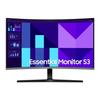 ECRAN 32" SAMSUNG S32D390G Noir 1920x1080 VA 16:9 4ms 250cd/m² 100Hz Incurvé 1500R HDMI D-Sub Casque Pied inclinable