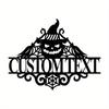 Custom Personalized Halloween Family Name Metal Sign - Spooky Wall Art Decor