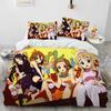 K-ON Kawaii Girls Anime Bedding Set Boys Girls Twin Queen King Size Duvet Cover Pillowcase Bed Boys Adult Home Textileextile
