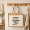 Sac Cabas Jute avec Poche J’peux pas j’ai Biathlon J'peux pas minimaliste | Toile de Jute et Coton 21 L Fond Plat Anses 65 cm