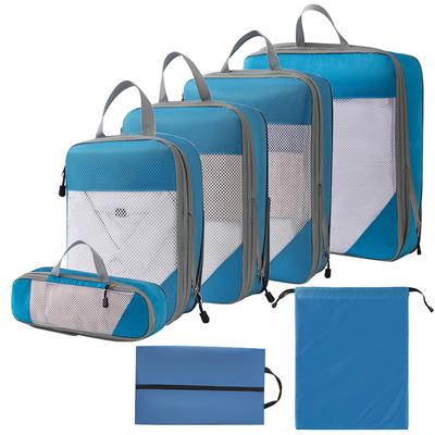 1 Set Compression Packing Cubes Compressible Travel Packing Organizer for Carry On Suitcase Clothes Bag Organizer