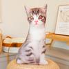 Realistic 3D Cat Plush Pillow Soft Cartoon Simulation Cat Stuffed Doll Kawaii Plush Animals Kitten Toy Sofa Cushion Sweet Gift