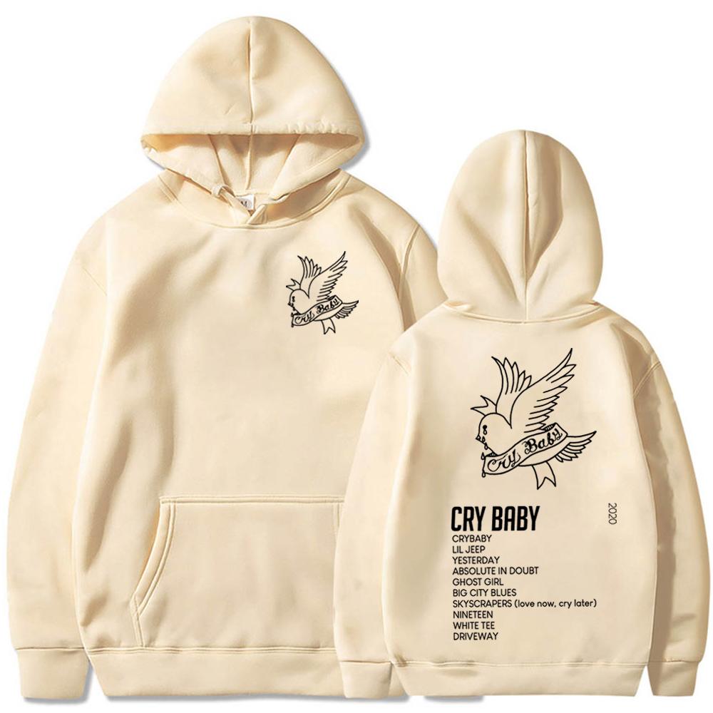 Lil Peep Crybaby Hoodie Lil Peep Music Albums Hoodie Lil Peep Merch Gift for Lil Peep Fan Pullover Tops Streetwear Unisex