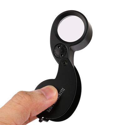 led illuminated jewellers jewellery loupe loop magnifying glass eye