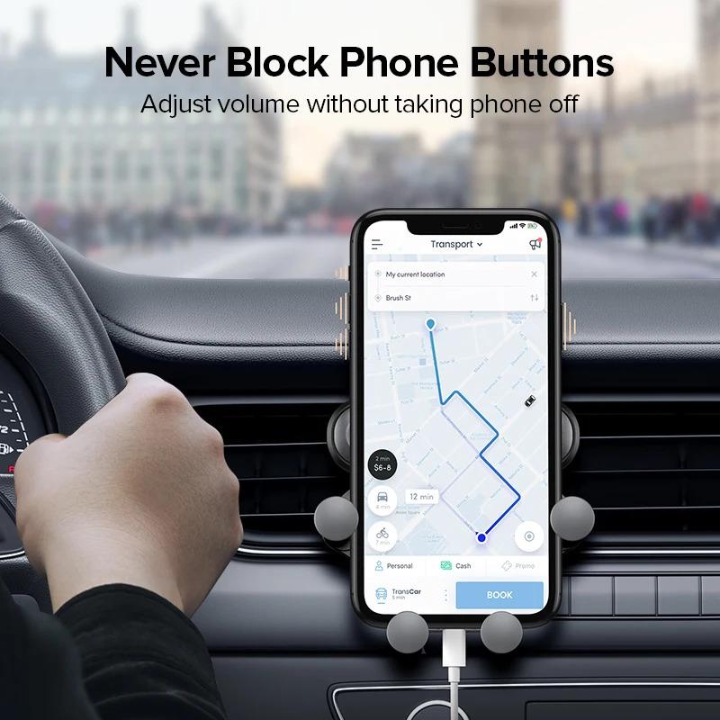 Universal Gravity Car Phone Holder Air Vent Mount Mobile Support for 13/12 - Automotive GPS Stand