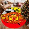 Tappeto Rotondo con Motivo Manchester United F.C, Tappetino da Interno/Esterno, per Picnic, Sala Giochi, Camera da Letto, Ufficio, Soggiorno, Tappeto Decorativo per la Casa, Regalo di Compleanno