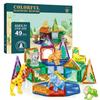 Magnetic Building Blocks Set, 90-Piece Forest Animals Theme, Educational Toys for Kids, Develops Motor Skills & Imagination