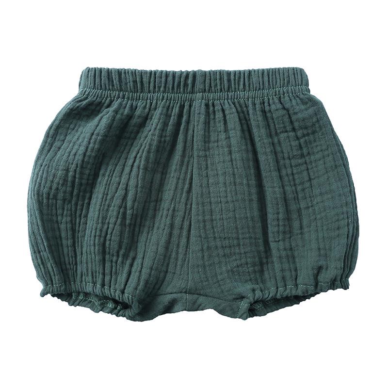 Summer 2026 Baby & Toddler Cotton Linen Solid Color Shorts