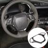 Carbon Fiber ABS Interior Steering Wheel Trim Cover For Corvette C7 2014-19