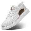Herbst und Winter 2025 neue Herren handgefertigte Online-Freizeit-Lederschuhe Herren Koreanische Version trendige Jugend-Board-Schuhe weiße Schuhe 2031