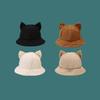 Sunscreen Bucket Hat Cat's Ears Fisherman Hats New Basin Hats  Gift