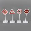 15 Stück/Set Kleinkind Mini Verkehrszeichen Modell Spielzeug Straßensperre Kindersicherheitserziehung Puzzle Verkehrsspielzeug Geschenke