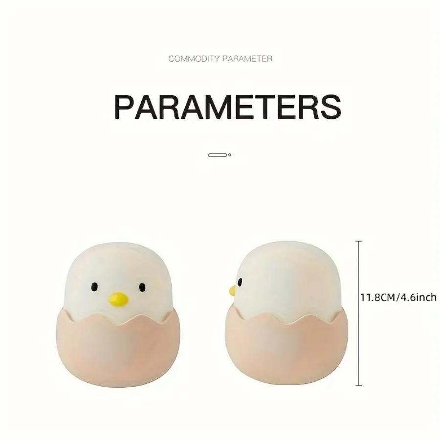 Vecină de noapte Chick Egg pentru senzor tactil din silicon Lampara Led pentru lampă cu comenzi tactile