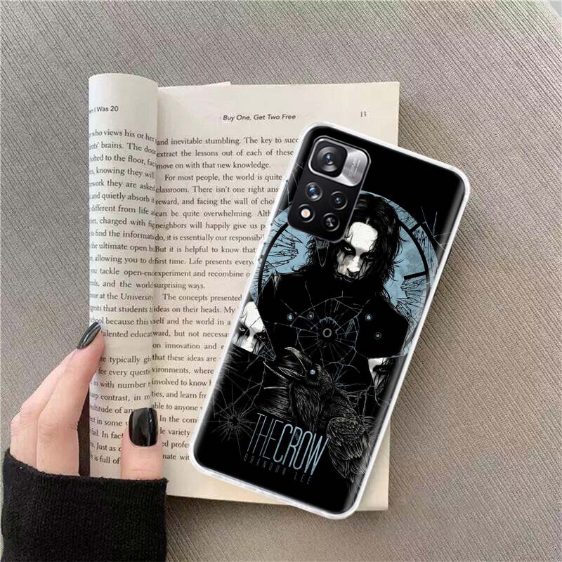 Film THE C-CROW Handyhülle Für Redmi Note 13 12 Pro Plus 14 15 Pro 5G 11 11T 11E 11S 10 Pro 10S 9 9S Hülle Handy Klar TPU Capa