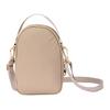 New Anta Life Collection Fabric Portable One Shoulder Crossbody Cell Phone Pouch Regular Unisex Khaki 192428109-2