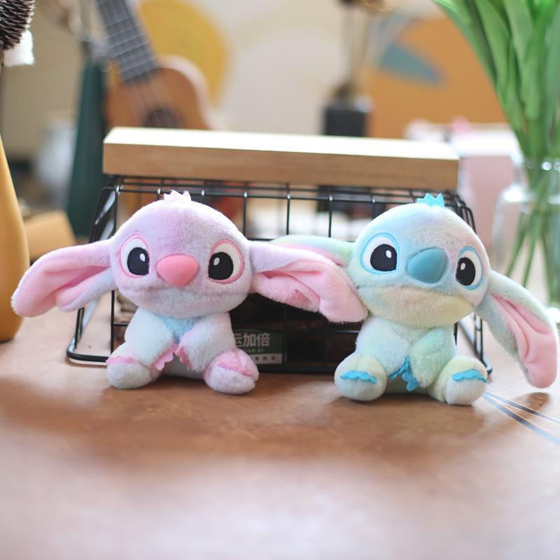 Cartoon Animals Rainbow Plush Keyring Doll For Bag Decoration Use Daily