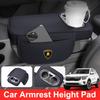 Leather Car Center Console Armrest Cushion 2 Cup Holder For Lamborghini LP570 LP610 Urus LP700 LP770 Gallardo Aventador Keyring GG3