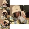 Fashionable Lambswool Fisherman Hat Womens Autumn Winter Casual Style