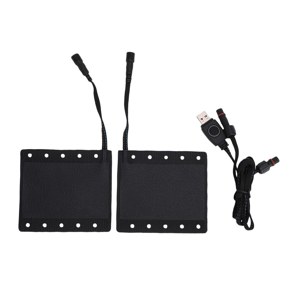 USB Heated Motorcycle Grips Cover Fast Heating Handlebar Universal ATV Hand Warmers 3 Heat Settings IP67 Water Proof