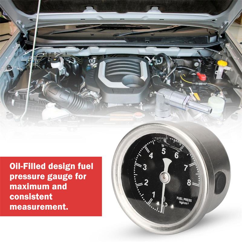 Adjustable Fuel Pressure Regulator Car Accessories Vehicle Refitting Fuel Supercharger Aluminum Universal With Gauge Kit