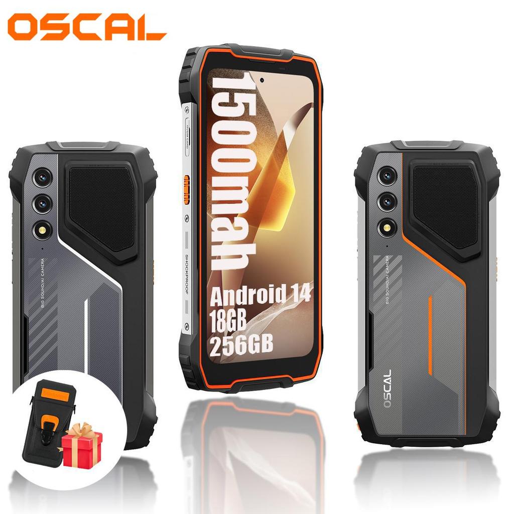 Blackview OSCAL PILOT 1 Odolný smartphone 18GB RAM 256GB ROM 6,67" Android 14 15000mAh