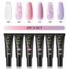 PHOENIXY Poly Nail Gel na prodloužení nehtů Rychlý stavební gel na prsty s 37 barvami Poly Nail Gel na prodloužení a akrylový gelový lak na nail Art