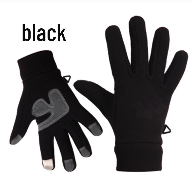 Winter Cold-Proof Fleece Touchscreen Gloves for Skiing, Driving, Running, and Cycling
