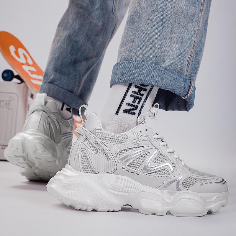 Fashion Non-Slip Comfortable Gym Training Shoes Men's Breathable Mesh Running Shoes Lightweight Athletic Sneakers Casual Walking Shoes