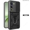 Slide Lens Armor Funda for Vivo Y400 5G Global Case for Vivo Y400 5G Case Magnetic Ring Stand Holder Cover Shockproof Capa