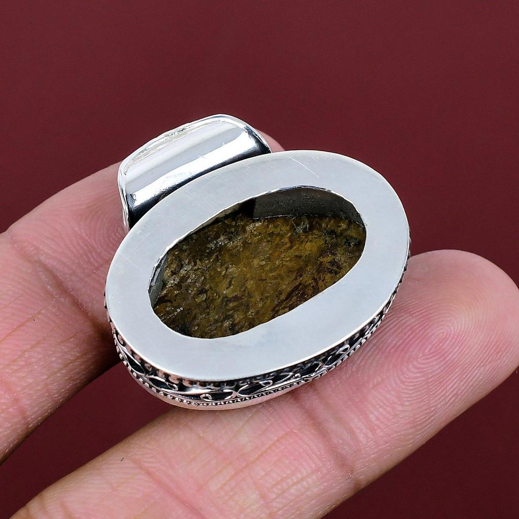 Bronzite Pendant Natural Gemstone Pendant Vintage Pendant Handmade Jewelry 925 Sterling Silver Pendant Birthstone Jewelry Engagement Gifts