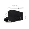 Polyester Sun Hat Breathable Summer Visor Hat New Flat Peaked Cap  Men