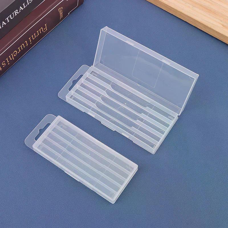 Plastic Twist Drill Empty Box Storage Box Toolbox Tool Accessories Woodworking Drill Bit 5/10 Hole Transparent Packaging Case